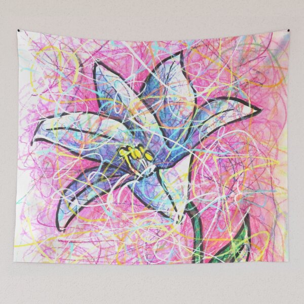 Item preview, White and Pink Lily  designed and sold by Kitslam Art.