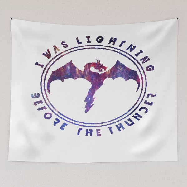 Item preview, I Was Lightning Before Thunder Galaxy Dragon designed and sold by NewPrint.