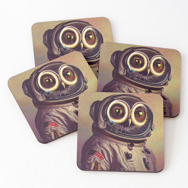 Item preview, Owlstronaut Apollo- Cool Owl Astronaut in Space designed and sold by MythicModern.