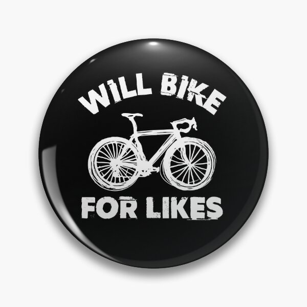 Item preview, Will bike for likes,  funny, for cyclists and mountain bikers  designed and sold by Pau Baz.