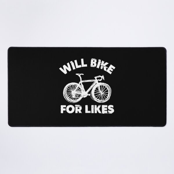 Item preview, Will bike for likes, funny, for cyclists and mountain bikers designed and sold by Pau Baz.