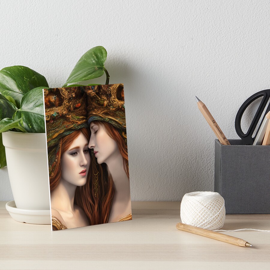 Item preview, Art Board Print designed and sold by VisionaryAI.