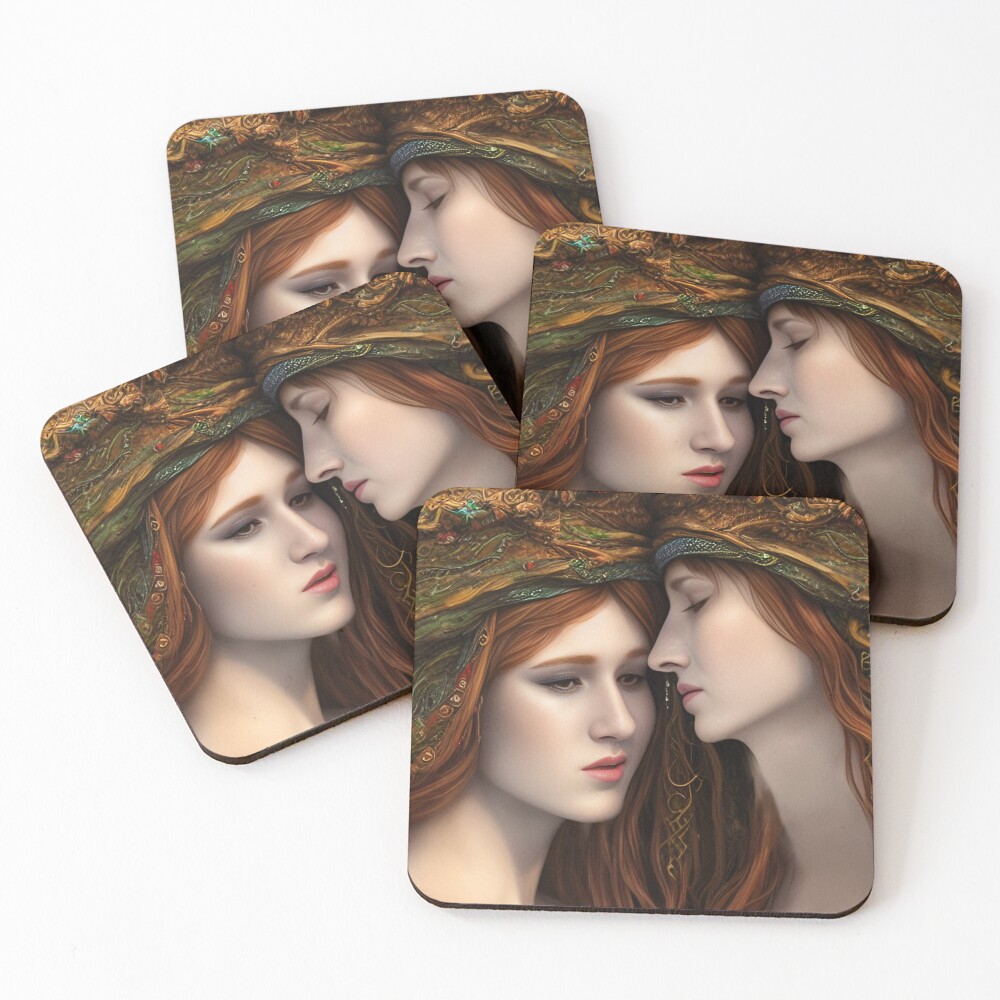 Item preview, Coasters (Set of 4) designed and sold by VisionaryAI.