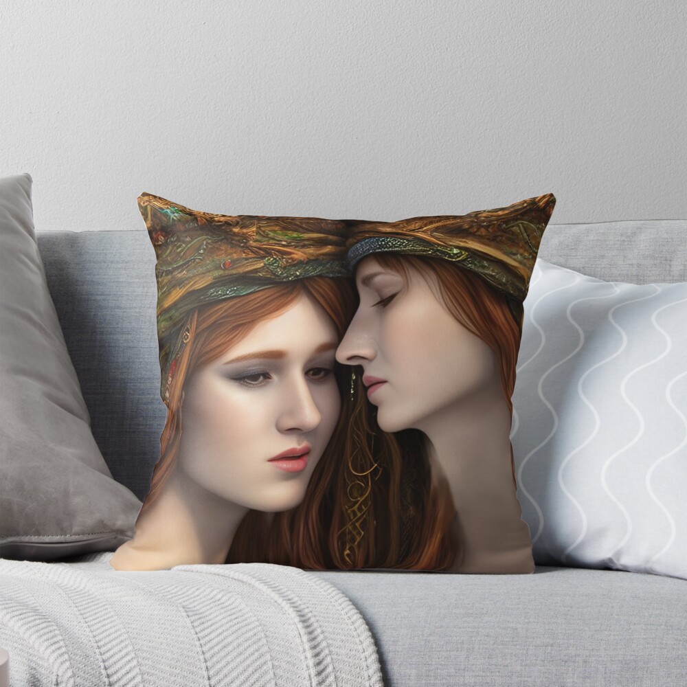Item preview, Throw Pillow designed and sold by VisionaryAI.