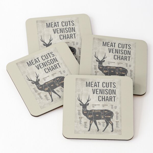 Item preview, MEAT CUTS VENISON CHART designed and sold by unclenut.