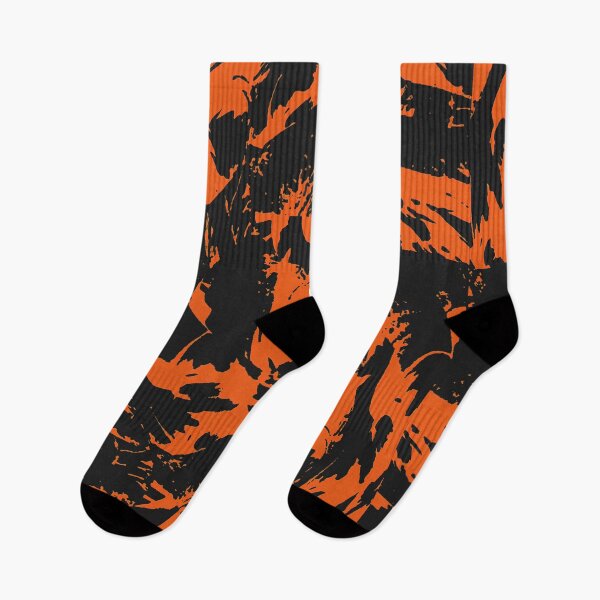 Item preview, Black and Orange Spooky Paint Splatter Graffiti designed and sold by BigTexFunkadelic.