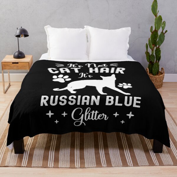 Artikelvorschau, Es ist kein Katzenhaar, es ist Russisch Blau Glitzer, Lustige Zitate für Russisch Blau Katzenbesitzer, Erzengel Blau, Erzengel Katze, Geschenke für Besitzer entworfen und verkauft von PRINTED ..