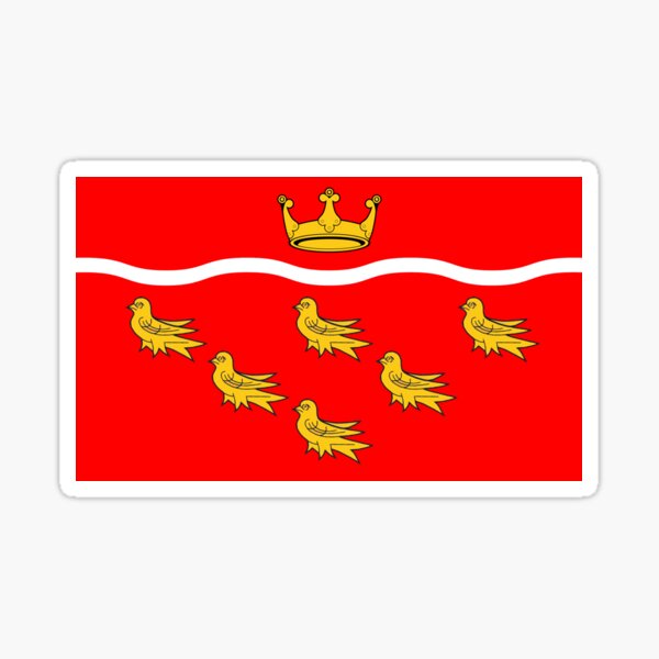 Flag of East Sussex, England Sticker