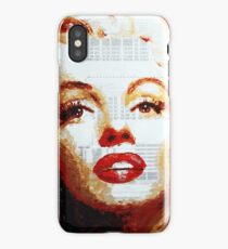 Marilyn - Blue Print iPhone Case
