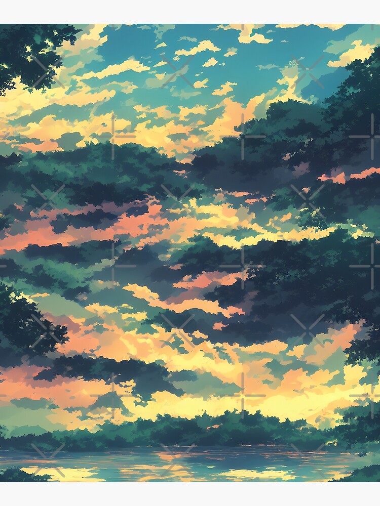 Summer seasonal anime style background, landscape, mountain, lake, and  relax vibes anime background or wallpaper. Generative Ai. 23857002 Stock  Photo at Vecteezy