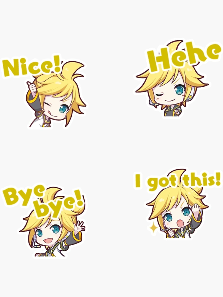 Vocaloid Rin Kagamine Stickers for Sale