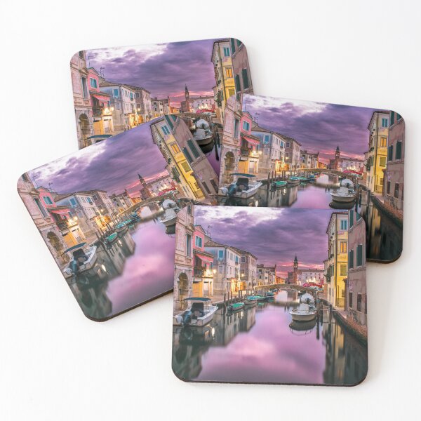 Item preview, Venice, Italy, Purple Sunset Sky, Canals  designed and sold by newburyboutique.