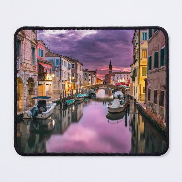Item preview, Venice, Italy, Purple Sunset Sky, Canals  designed and sold by newburyboutique.