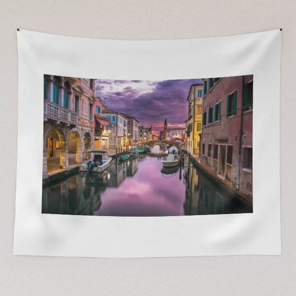 Item preview, Venice, Italy, Purple Sunset Sky, Canals  designed and sold by newburyboutique.