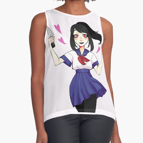 Blusa Sin Mangas Simulador De Yandere Sim De Yandere Simulador De Yandere Simulador De Yandere 8016