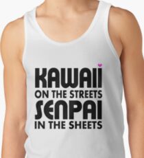 Kawaii auf den Straßen, Senpai in den Laken Tanktop für Männer