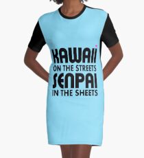 Kawaii auf den Straßen, Senpai in den Laken T-Shirt Kleid