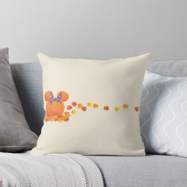 Item preview, Halloween Pumpkin with Ears Fall Leaves Autumn Scene designed and sold by flashoverstudio.