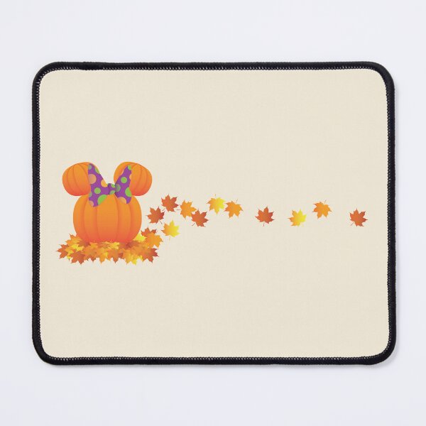 Item preview, Halloween Pumpkin with Ears Fall Leaves Autumn Scene designed and sold by flashoverstudio.