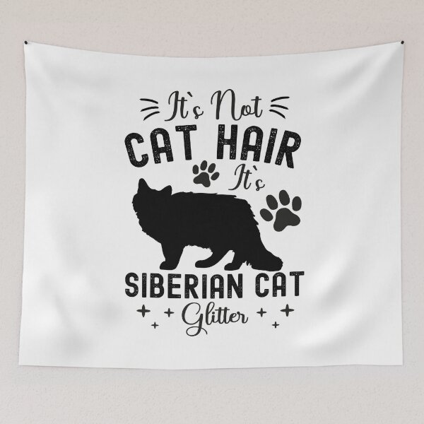 Item preview, It's Not Cat Hair It's Siberian Cat Glitter, Funny Siberian Cat Owner Quotes, Moscow Semi-longhair, Neva Masquerade, Owner Gifts designed and sold by PRINTED ..