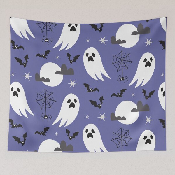 Item preview, Abstract Halloween Pattern with ghost background designed and sold by Catchy-Hut.
