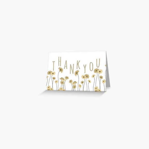 Item preview, Flower Daisy Spring Thank You Greeting Card designed and sold by Katie  Regan.