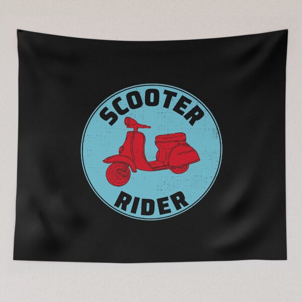 Item preview, Scooter Rider Scootering Motorbike Moped Bike designed and sold by CuteDesigns1.