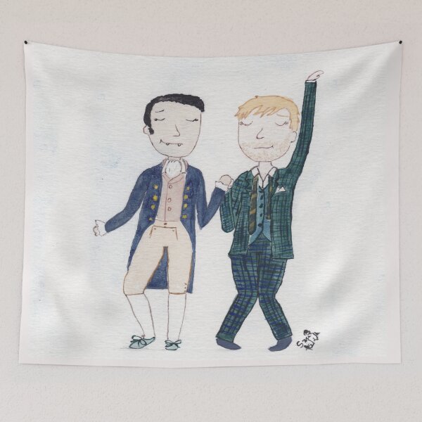 Item preview, Just a Vampire and a Werewolf Dancing at Their Wedding designed and sold by Sami Kelsh.