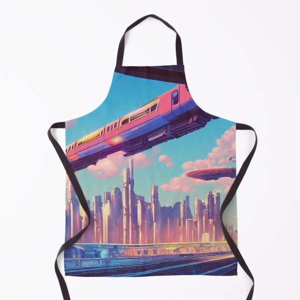 Item preview, Futuristic City Skyrail - AI Generated Art designed and sold by Vault256.