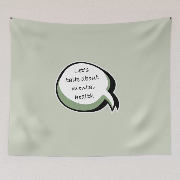 Item preview, Let's Talk About Mental Health designed and sold by RedFirecracker.