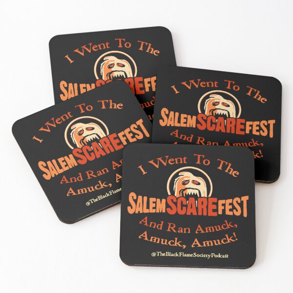 Item preview, I Went To The Salem Scare Fest And Ran Amuck, Amuck, Amuck!  designed and sold by The Black Flame  Society Podcast.