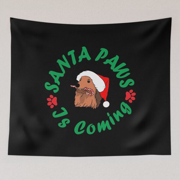 Item preview, Santa Paws Is Coming Christmas Dog  designed and sold by PetShoper.