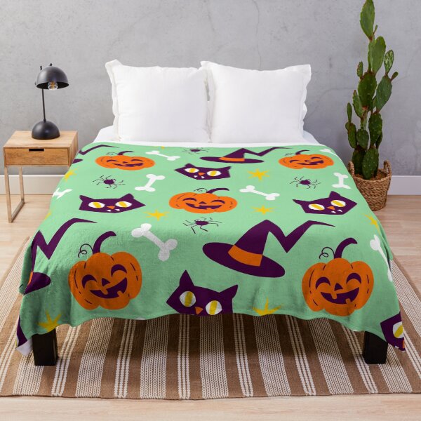 Item preview, Cute Halloween Pumpkin Pattern designed and sold by Catchy-Hut.