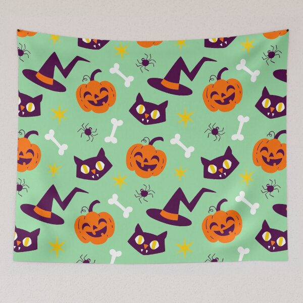 Item preview, Cute Halloween Pumpkin Pattern designed and sold by Catchy-Hut.