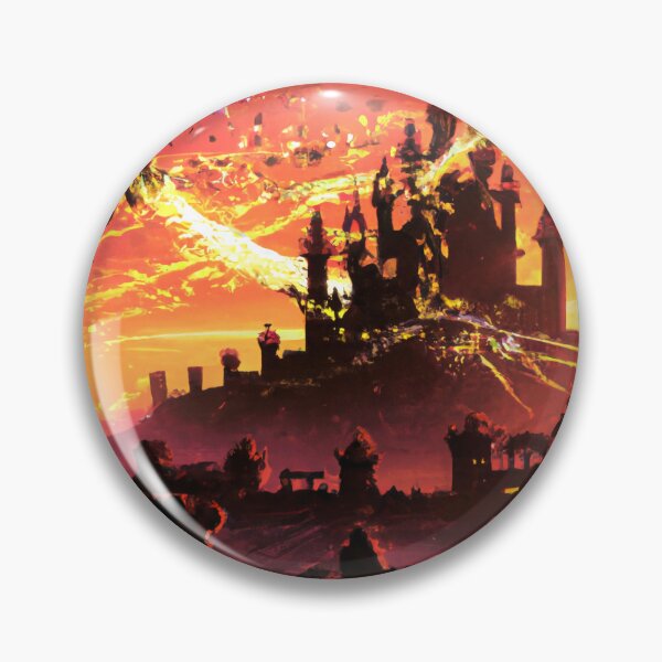 Item preview, Castle Under Siege by Dragon - AI Generated Art designed and sold by Vault256.