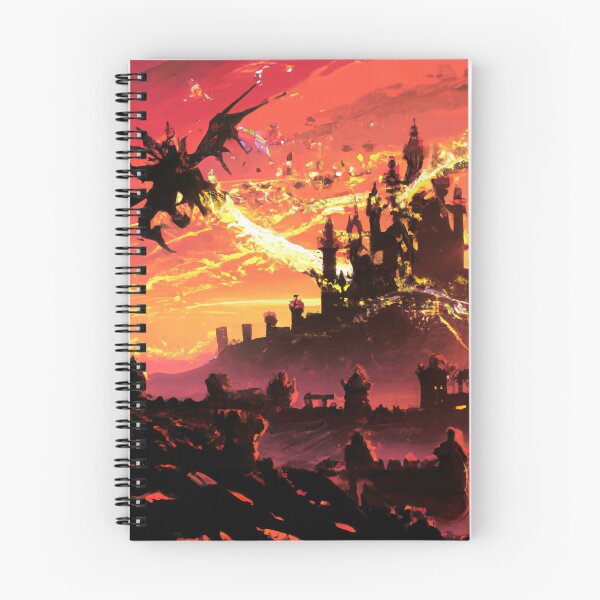 Item preview, Castle Under Siege by Dragon - AI Generated Art designed and sold by Vault256.