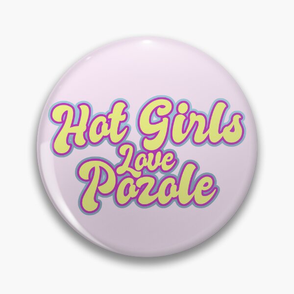 Item preview, Hot Girls Love Pozole - Retro Text Yellow designed and sold by Chubuter.