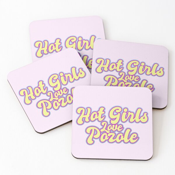 Item preview, Hot Girls Love Pozole - Retro Text Yellow designed and sold by Chubuter.
