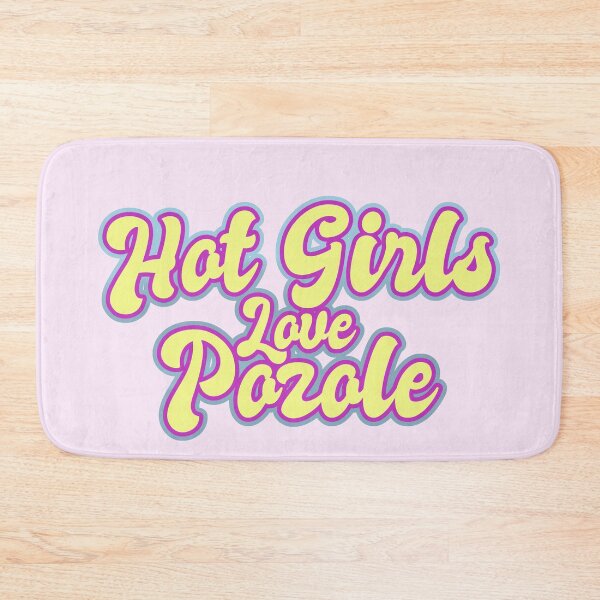 Item preview, Hot Girls Love Pozole - Retro Text Yellow designed and sold by Chubuter.