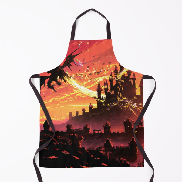 Item preview, Castle Under Siege by Dragon - AI Generated Art designed and sold by Vault256.