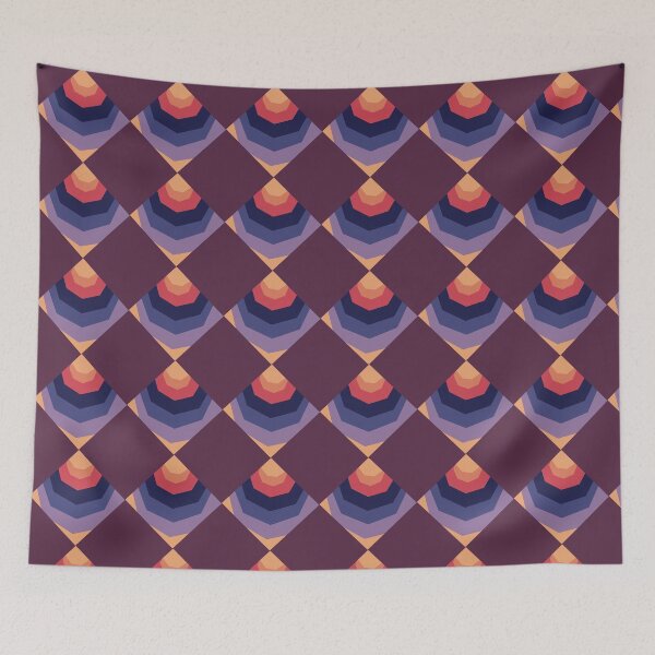 Item preview, Multicolored diamond geometric repeating pattern  designed and sold by Jodi Mahaffey.