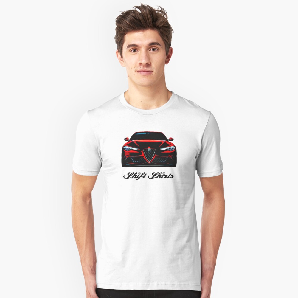 The Return To Glory - Alfa Romeo Giulia Quadrifoglio Inspired Slim Fit T-Shirt