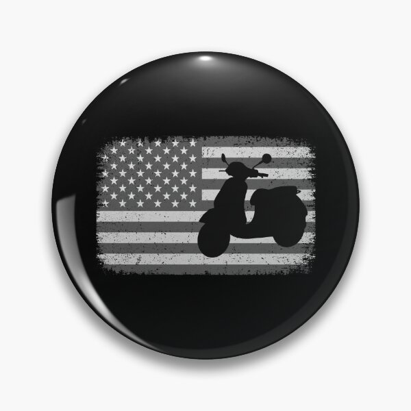Item preview, American Flag Scooter Rider Scootering Motorbike designed and sold by CuteDesigns1.