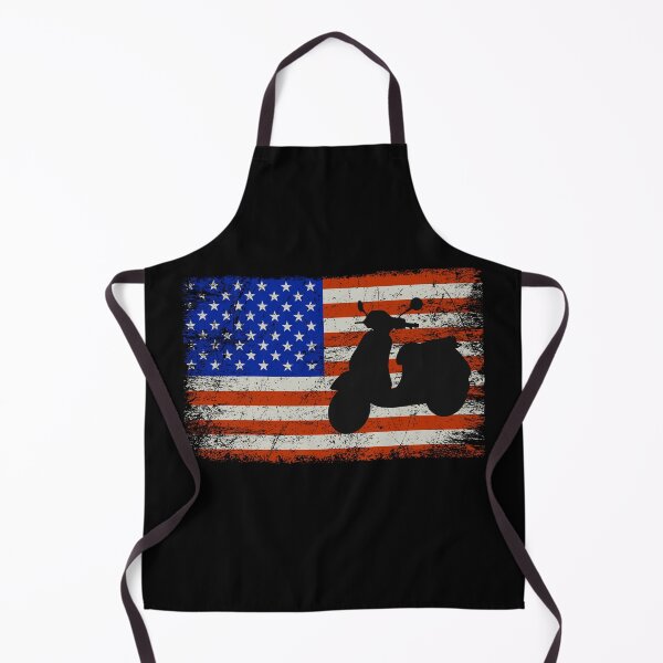 Item preview, American Flag Scooter Rider Scootering Motorbike designed and sold by CuteDesigns1.