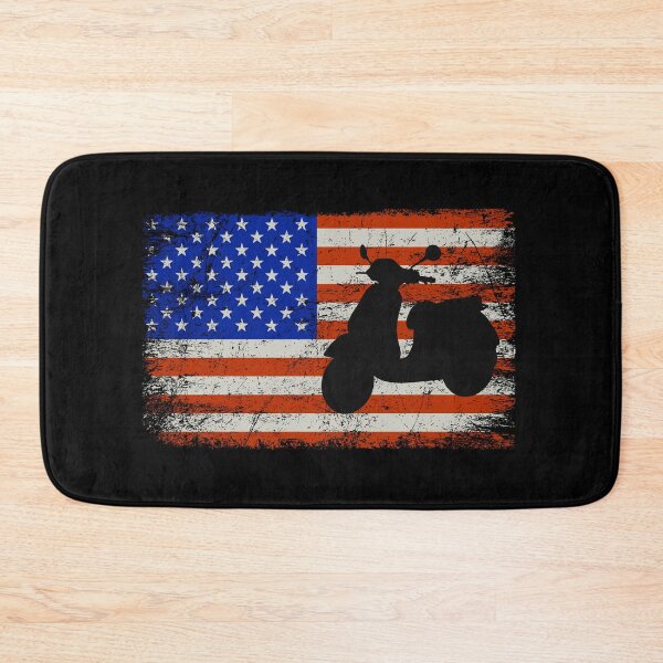 Item preview, American Flag Scooter Rider Scootering Motorbike designed and sold by CuteDesigns1.