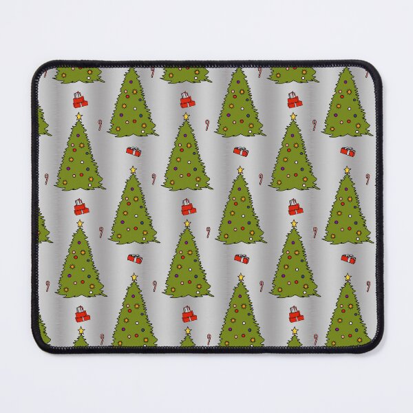 Item preview, Green Christmas Tree on Silver Pattern designed and sold by ellenhenry.