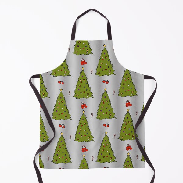 Item preview, Green Christmas Tree on Silver Pattern designed and sold by ellenhenry.