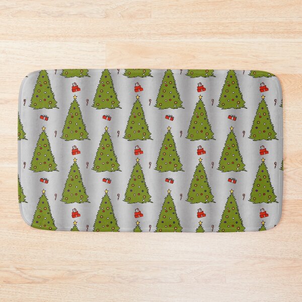 Item preview, Green Christmas Tree on Silver Pattern designed and sold by ellenhenry.