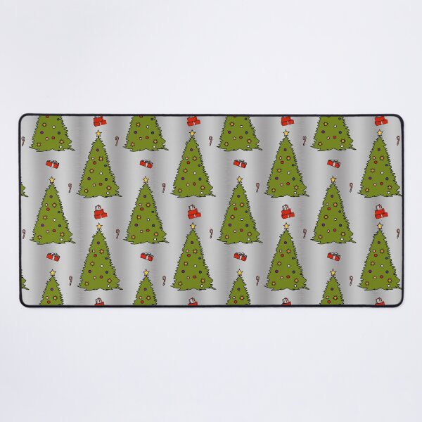Item preview, Green Christmas Tree on Silver Pattern designed and sold by ellenhenry.