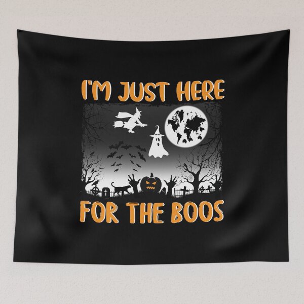Item preview, i`m just here for the boos t shirt design For Halloween Day designed and sold by MarvellTeeZone.